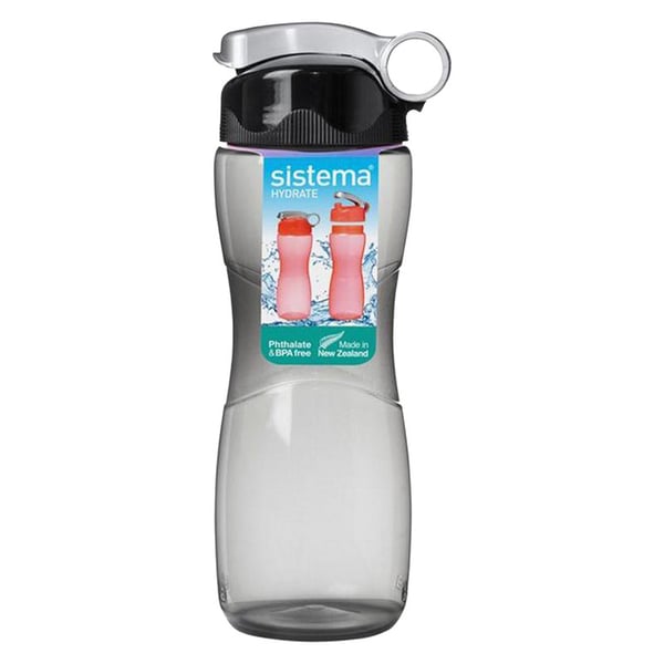 Sistema Hourglass Water Bottle 645 ML Black