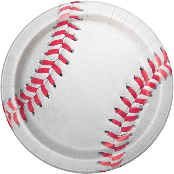 Buy Unique Baseball Party Dinner Paper Plates 9 8 Ct Online In Uae Sharaf Dg
