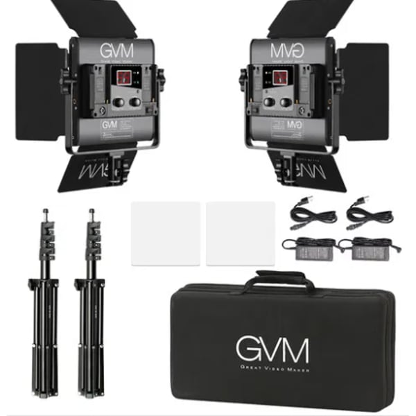 GVM 800D-RGB LED Studio 2-Video Light Kit GVM 800D-RGB LED Studio 2-Video Light Kit