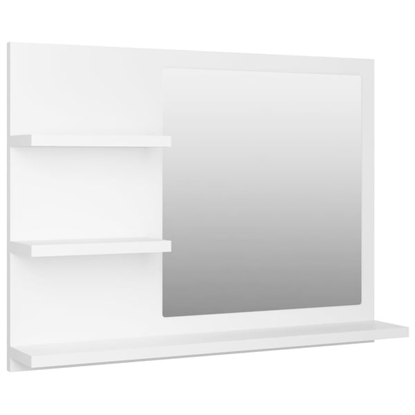 vidaXL Bathroom Mirror White 60x10.5x45 cm Engineered Wood vidaXL Bathroom Mirror White 60x10.5x45 cm Engineered Wood