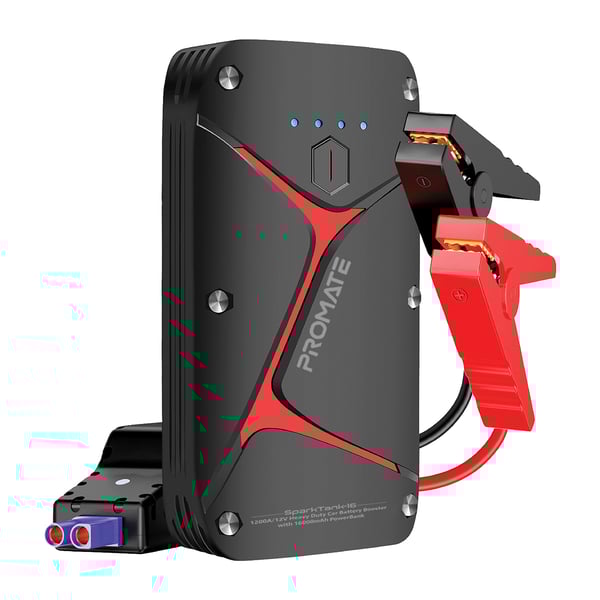 Promate Car Jump Starter Power Bank, IP67 Water Resistant Portable Car Battery Booster with 16000mAh SparkTank-16 Promate Car Jump Starter Power Bank, IP67 Water Resistant Portable Car Battery Booster with 16000mAh SparkTank-16