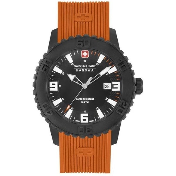 Swiss Military Hanowa Twilight Orange Silicone Men Watch WS6-4302.27.007.79