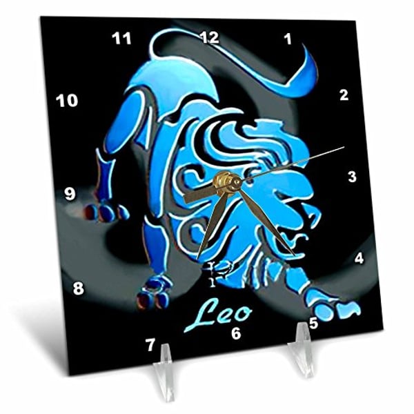 3Drose Leo Zodiac Sign Desk Clock, 6 By 6-Inch 3Drose Leo Zodiac Sign Desk Clock, 6 By 6-Inch