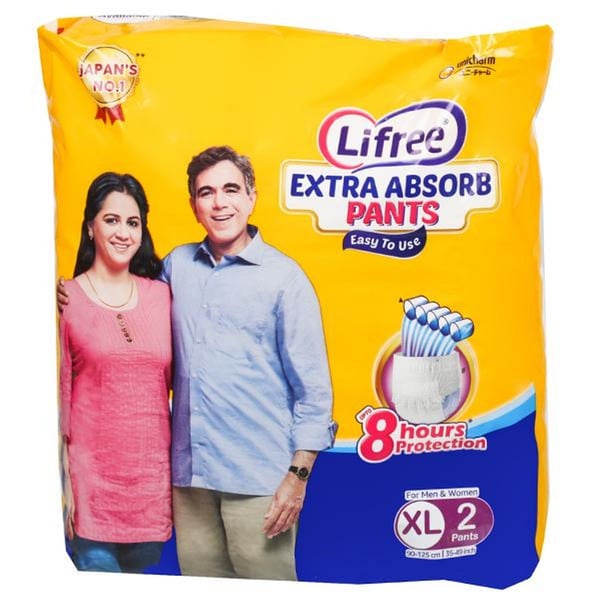 Buy Lifree Extra Large Size Diaper Pants 2 Count Online in UAE Sharaf DG