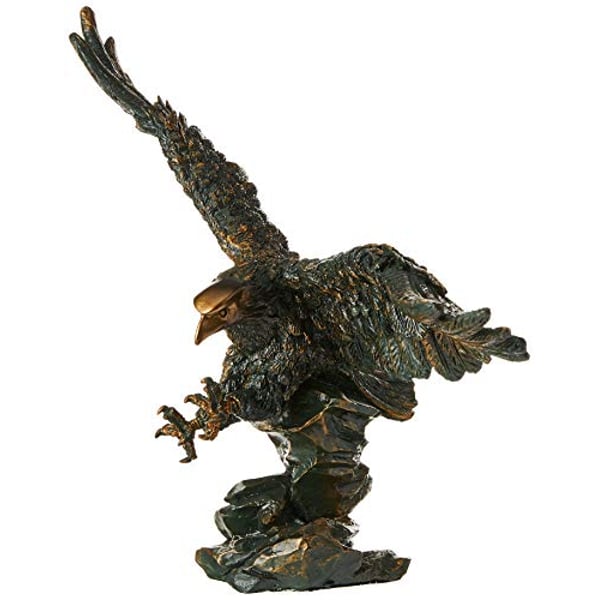 Design Toscano Victory's American Bald Eagle Patriotic Statue, 15 Inch, Polyresin, Bronze Verdigris Finish QL134312 Design Toscano Victory's American Bald Eagle Patriotic Statue, 15 Inch, Polyresin, Bronze Verdigris Finish QL134312