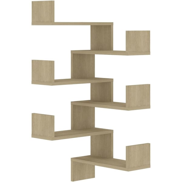 Vidaxl Wall Corner Shelves 2 Pcs Sonoma Oak 40x40x50 Cm Chipboard