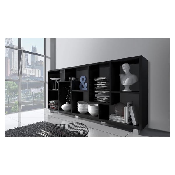 Deluxe Open Shelving Unit in Black Color Deluxe Open Shelving Unit in Black Color