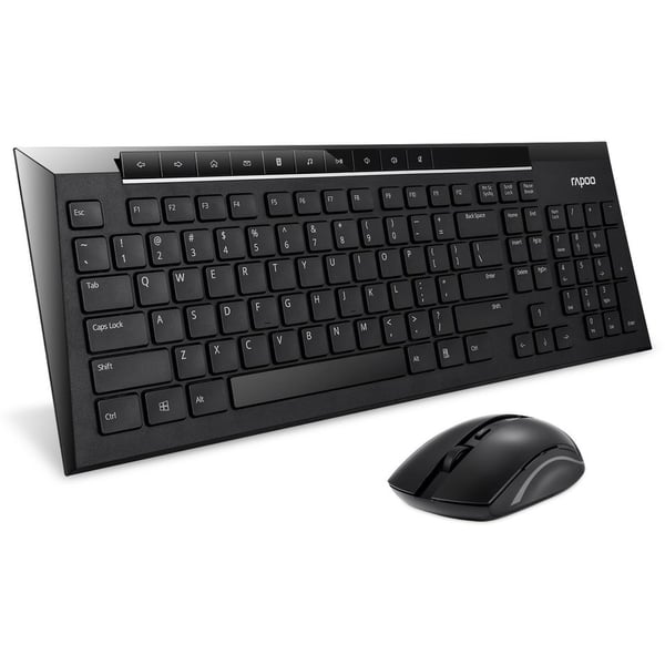 Rapoo 8200P Wireless Keyboard & Mouse Combo Black