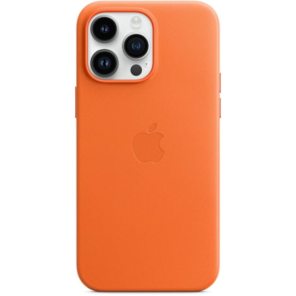 Apple iPhone 14 Pro Max Leather Case Orange with MagSafe Apple iPhone 14 Pro Max Leather Case Orange with MagSafe