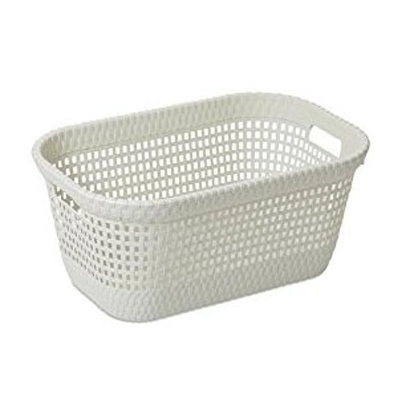 Dea Home Rattan Laundry Basket White 45 liter Dea Home Rattan Laundry Basket White 45 liter
