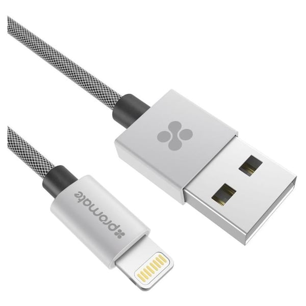Promate Lightning Cable 2m Silver