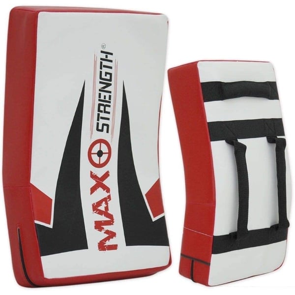 X Maxstrength Gel Kick Strike Shield for Kickboxing Training | Curved Muay Thai Kicking Pad, Strike Body Shield Max Printed (Single)