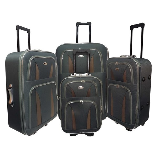 Highflyer Horizon Eva Nylon Soft Luggage Trolley Bags 4Pc Travel Set