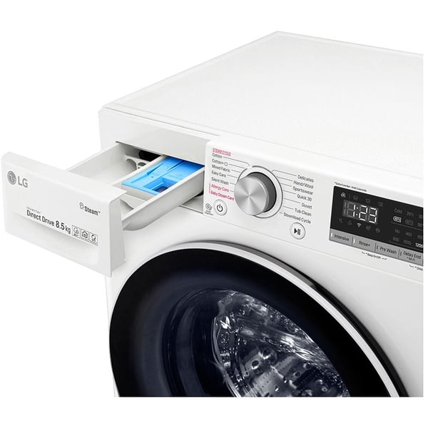 LG Front Load Washer 8.5 kg F2V5GYP0W, AI DD™, Steam+™, Bigger Capacity LG Front Load Washer 8.5 kg F2V5GYP0W, AI DD™, Steam+™, Bigger Capacity