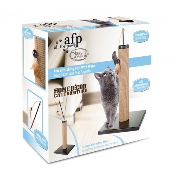 All For Paws Aon Cat Scratching Post With Feather Wand Online Shopping