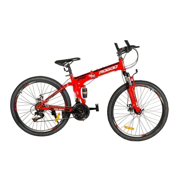 Mogoo Flexi Folding Bike 26 Inch (Red) 100% Assembled