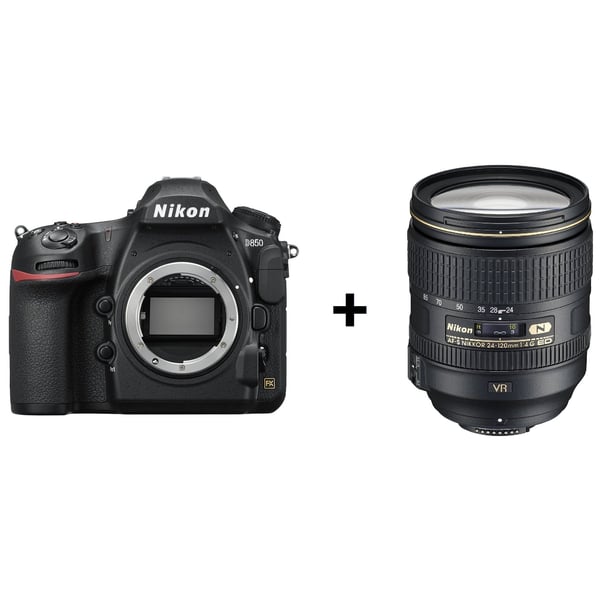 Buy Nikon D850 DSLR Camera With AF-S NIKKOR 24-120mm f/4G ED VR Lens Online  in UAE | Sharaf DG