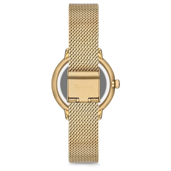 Omax Dome Series Gold Mesh Analog Watch For Women DCD004G11I Omax Dome Series Gold Mesh Analog Watch For Women DCD004G11I