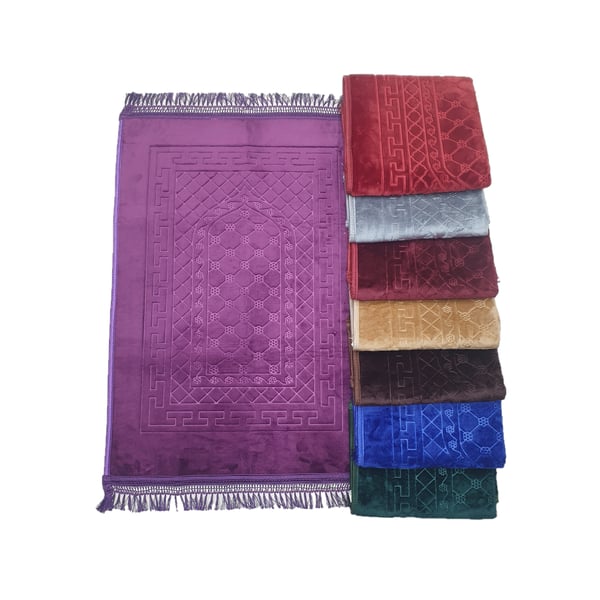 Permata Doa Prayer Mat Plain Jacquard (pack Of 6) Multi Colors Un00301 (80 X 120cm) Permata Doa Prayer Mat Plain Jacquard (pack Of 6) Multi Colors Un00301 (80 X 120cm)