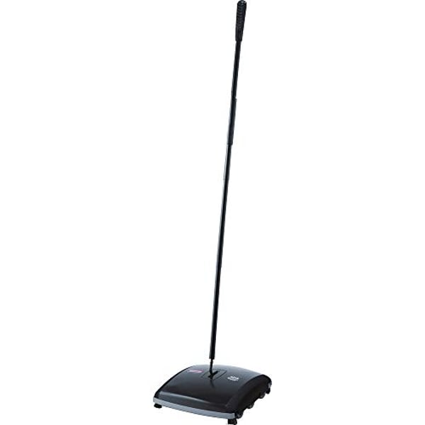 Rubbermaid Commercial Products Rubbermaid Commercial Dual Action Mechanical Sweeper, Black/Yellow, Fg421388Bla