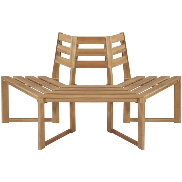 Vidaxl Tree Bench Half-hexagonal 160 Cm Solid Acacia Wood