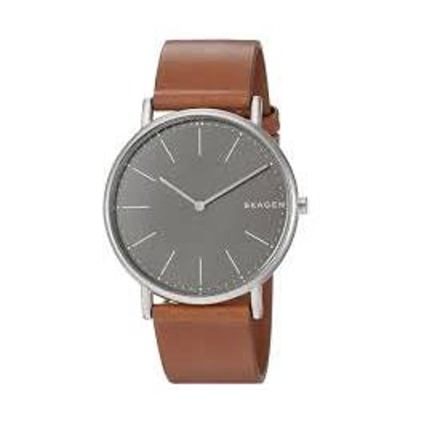 Skagen Signatur Brown Leather Men Watch SKW6429