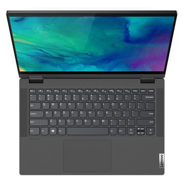Lenovo IdeaPad Flex 5 14ARE05 Convertible Touch Laptop - Ryzen 5 2.3GHz 8GB 256GB Shared Win10 14inch FHD Graphite Grey English/Arabic Keyboard Lenovo IdeaPad Flex 5 14ARE05 Convertible Touch Laptop - Ryzen 5 2.3GHz 8GB 256GB Shared Win10 14inch FHD Graphite Grey English/Arabic Keyboard