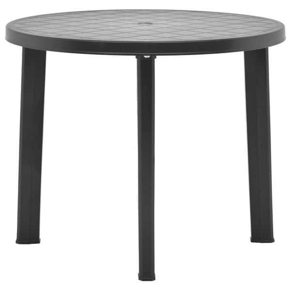 vidaXL Garden Table Anthracite 89 cm Plastic vidaXL Garden Table Anthracite 89 cm Plastic