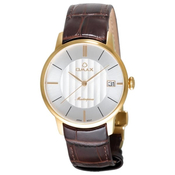 Omax Masterpiece Collection Brown Leather Analog Watch For Men MG33G65I Omax Masterpiece Collection Brown Leather Analog Watch For Men MG33G65I
