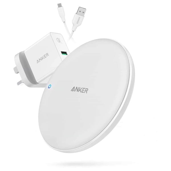 Anker Powerwave 7.5 Pad With Quick Charge 3.0 Charger - White Anker Powerwave 7.5 Pad With Quick Charge 3.0 Charger - White