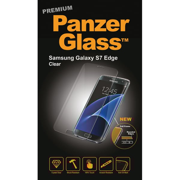 Panzerglass 7101 Premium Tempered Glass Screen Protector For Samsung Galaxy S7 Edge Clear