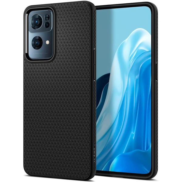 Spigen Liquid Air Designed For Oppo Reno 7 Pro 5g Case Cover - Matte Black