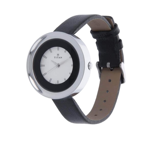 Titan 2482SL02 Womens Watch Youth Collection Analog Silver
