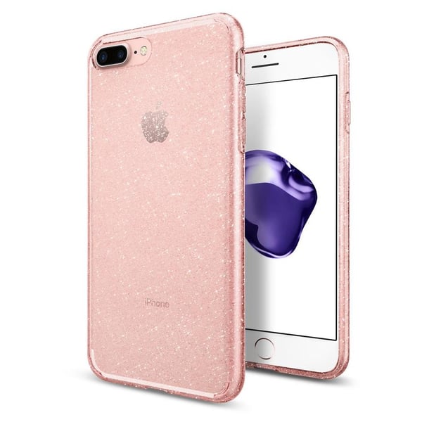 Spigen Liquid Crystal Glitter Case Rose Quartz For iPhone 8 Plus/7 Plus - 043CS21759 Spigen Liquid Crystal Glitter Case Rose Quartz For iPhone 8 Plus/7 Plus - 043CS21759