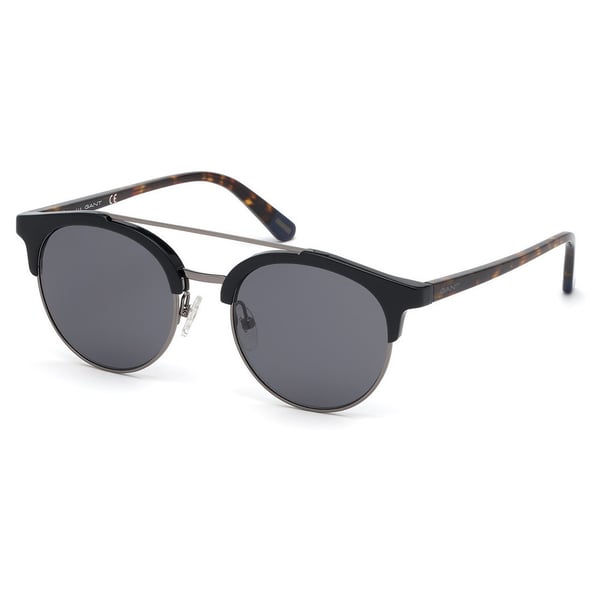 Gant GA-7112-01A-52 Men's Sunglass Shiny Black/Smoke Plastic