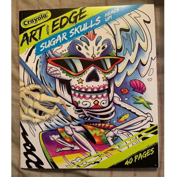 Download Buy Crayola Art With Edge Sugar Skulls Coloring Book Online In Uae Sharaf Dg