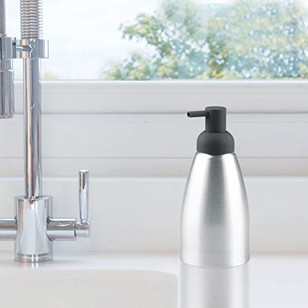 Buy Mdesign Modern Aluminum Metal Refillable Liquid Soap Dispenser Pump Bottle For Bathroom Vanity Countertop Kitchen Sink Holds Dish Soap Hand Sanitizer Essential Oils Rust Free Brushed Gray Online In