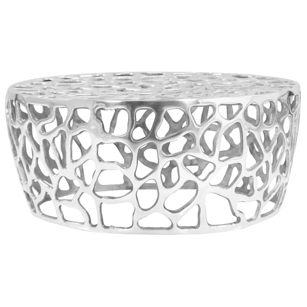 vidaXL Coffee Table Casted Aluminium 70x30 cm Silver vidaXL Coffee Table Casted Aluminium 70x30 cm Silver