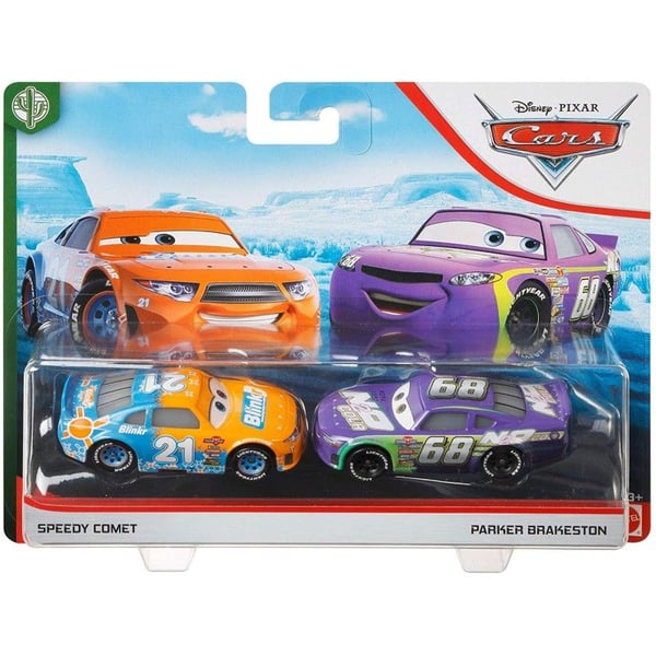 Disney Pixar Cars Speedy Comet & Parker Brakeston 2-Pack DXV99