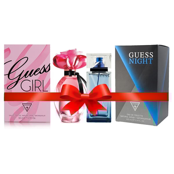 Guess Girl Perfume For Women 100ml Eau de Toilette + Guess Night Perfume For Men 100ml Eau de Toilette Guess Girl Perfume For Women 100ml Eau de Toilette + Guess Night Perfume For Men 100ml Eau de Toilette