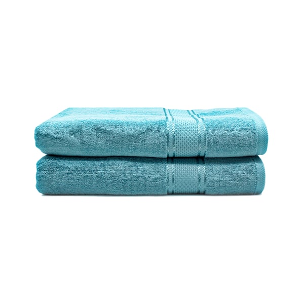Buy Rishahome 100 Cotton2piece Bath Towel Set 70×140 Cmsky Blue
