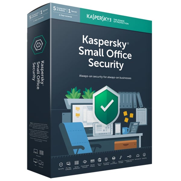 Kaspersky Small Office Security V8 - 5+5+1 Users. Kaspersky Small Office Security V8 - 5+5+1 Users.