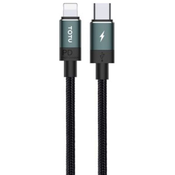 Totu USB Type-C To Lightning Cable 1.2m Black Totu USB Type-C To Lightning Cable 1.2m Black