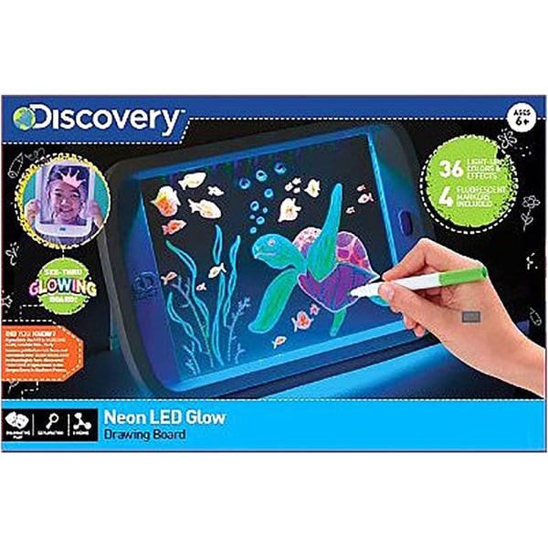 Discovery Kids Neon Glow Drawing Easel