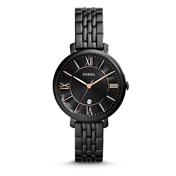 Fossil ES3614 Jacqueline Black Stainless Steel Ladies Watch