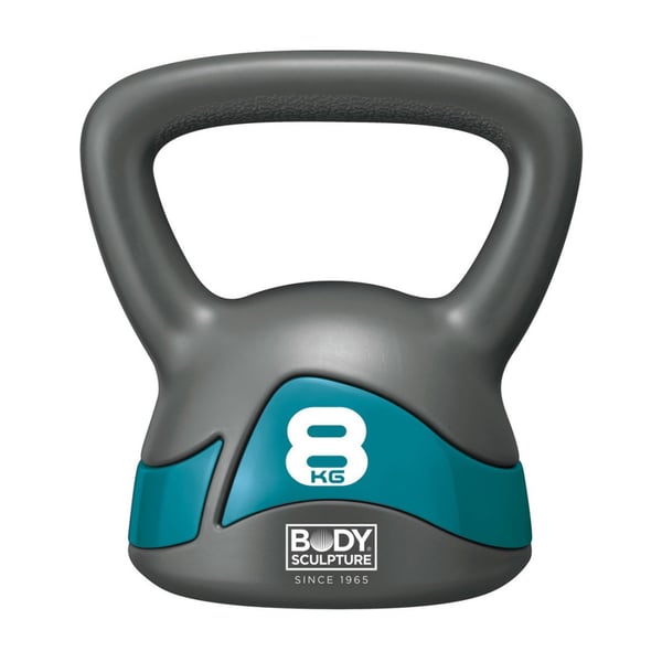 Body Sculpture Soft Iron Kettlebell Grey 8kg Body Sculpture Soft Iron Kettlebell Grey 8kg