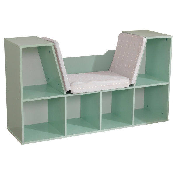 Buy Kidkraft Bookcase with Reading Nook Mint Online in UAE