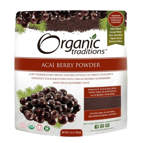 Buy Organic Traditions Organic Acai Berry Powder 100g Online in