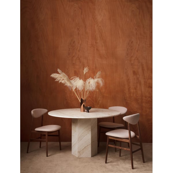 Lamac Crafts - Travertine Round Dining Table For Living Room/dining Room, Home Decor, Home Furniture - Made From Natural Stone