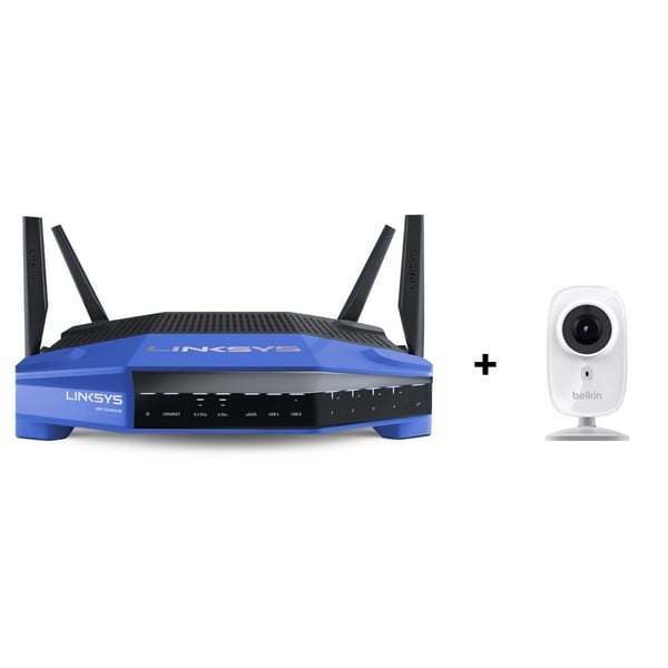 Linksys WRT3200ACM MU-MIMO Gigabit Router+ Belkin F7D7602UK IP Cam Linksys WRT3200ACM MU-MIMO Gigabit Router+ Belkin F7D7602UK IP Cam
